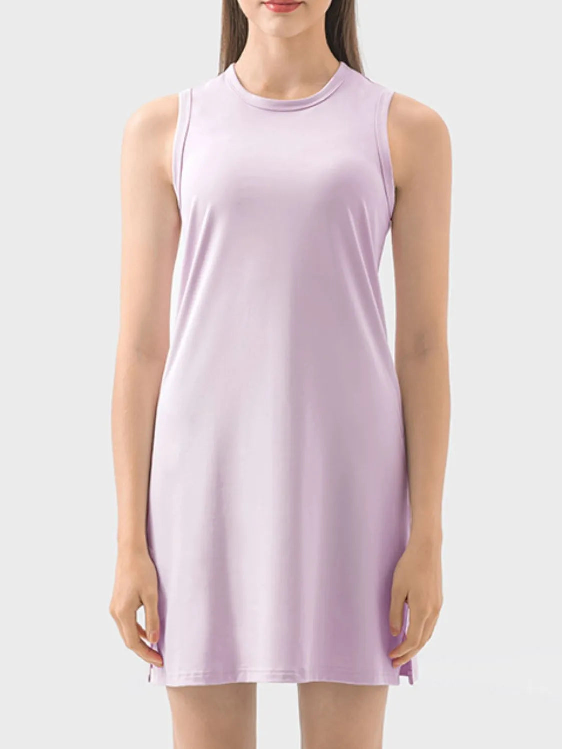 Millennia Round Neck Sleeveless Active Dress - Wellen Fashion