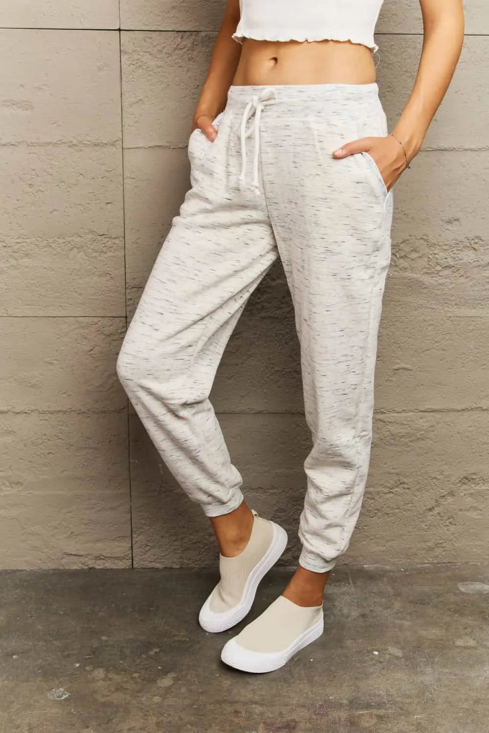 Ninexis Full Size Tie Waist Long Sweatpants - Wellen Fashion