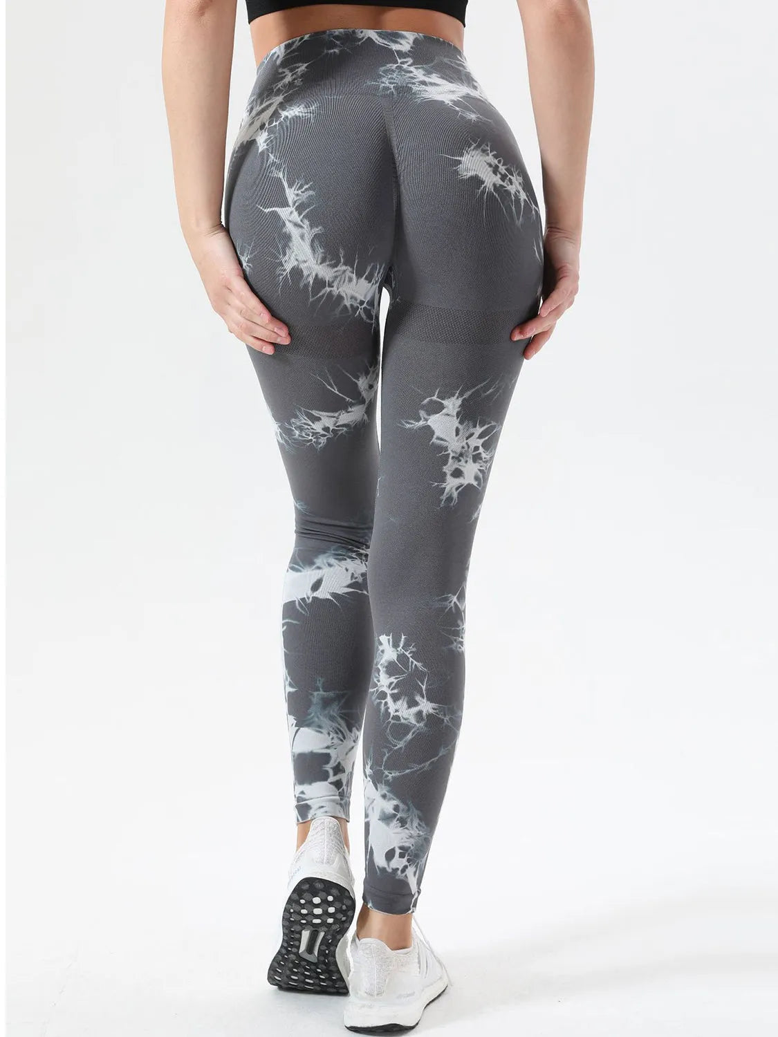 Tie-Dye High Waist Active Leggings - Wellen Fashion