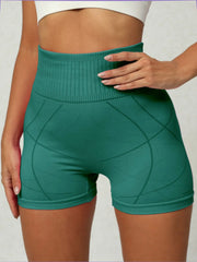 High Waist Active Shorts - Wellen Fashion