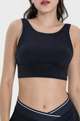 Millennia Backless Wide Strap Active Bra - Wellen Fashion