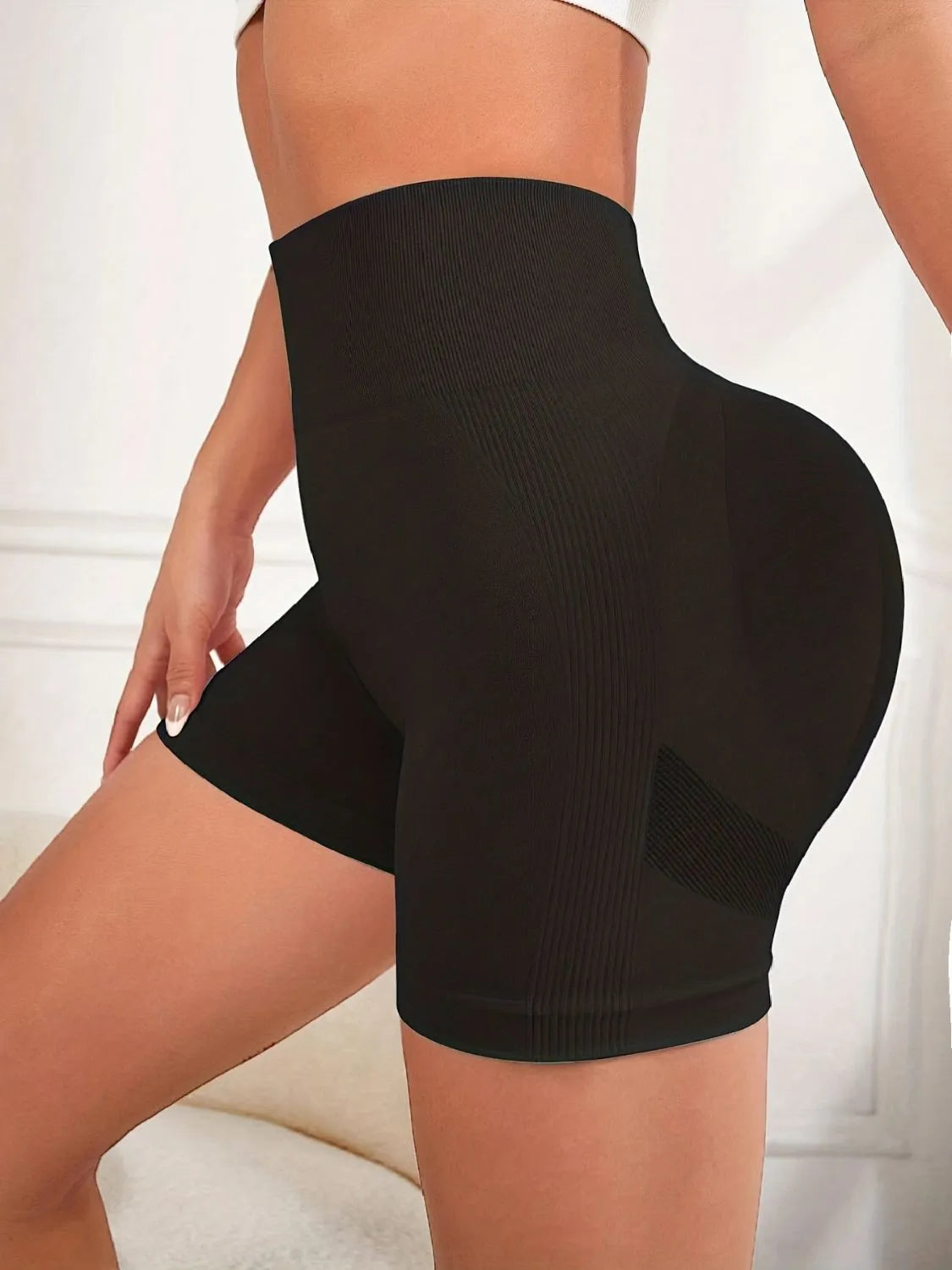 High Waist Active Shorts - Wellen Fashion