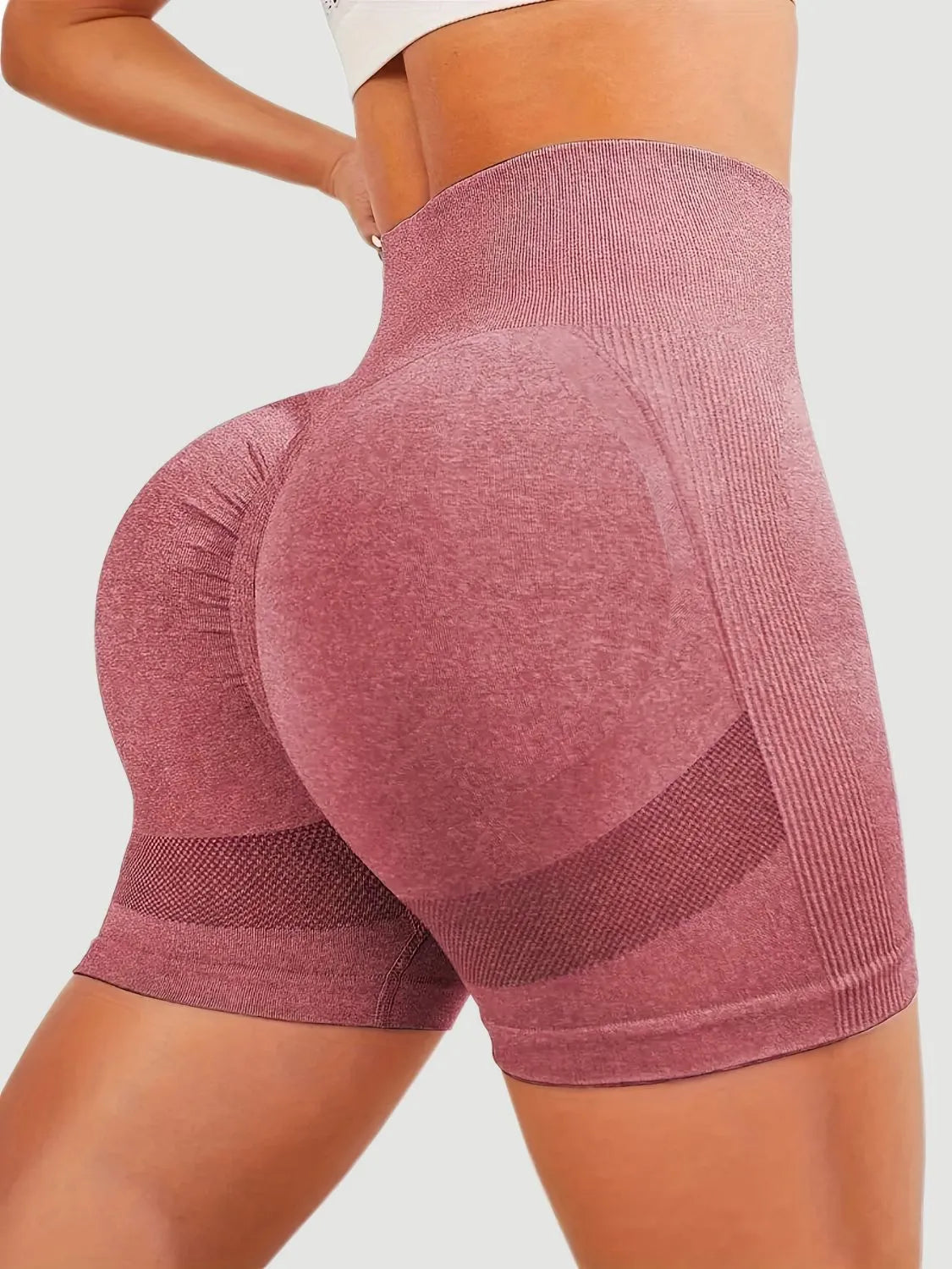 High Waist Active Shorts - Wellen Fashion