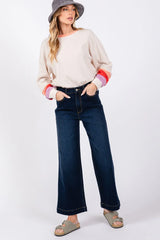 SAGE + FIG High Waist Wide Leg Jeans - Wellen Fashion