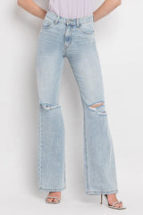 Vervet by Flying Monkey 90'S Vintage Super High Rise Flare Jeans - Wellen Fashion