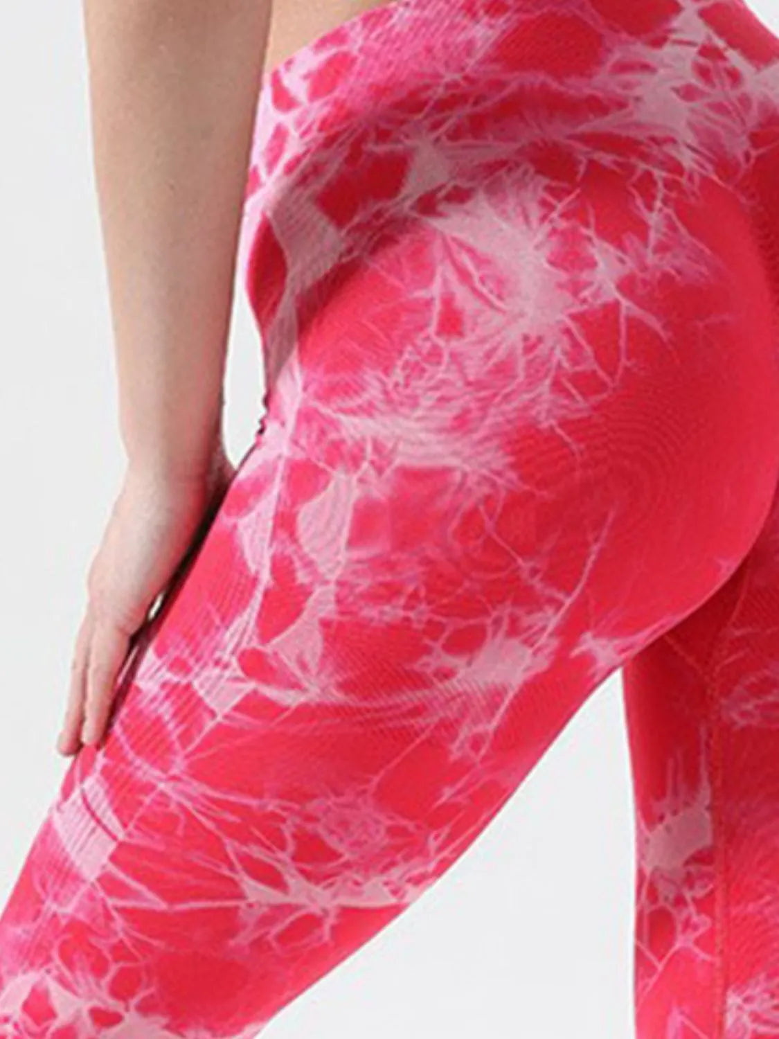 Tie-Dye High Waist Active Leggings - Wellen Fashion