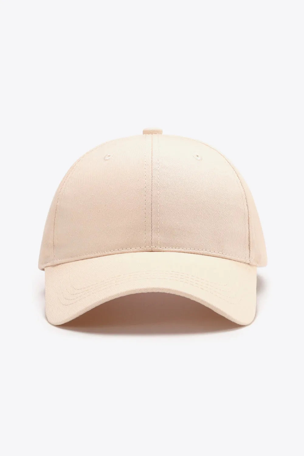 Plain Adjustable Cotton Baseball Cap - Wellen Fashion