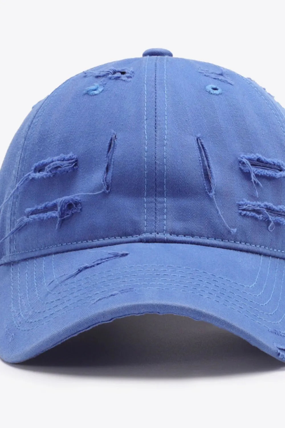 Distressed Adjustable Baseball Cap - Wellen Fashion