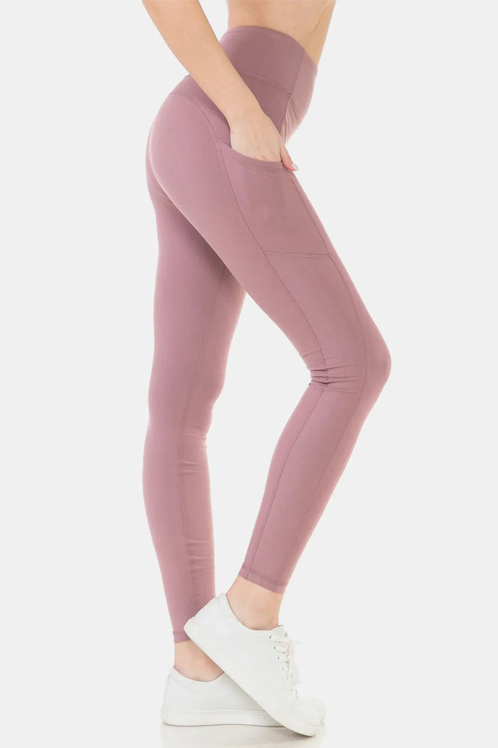 Leggings Depot Wide Waistband High Waist Leggings - Wellen Fashion