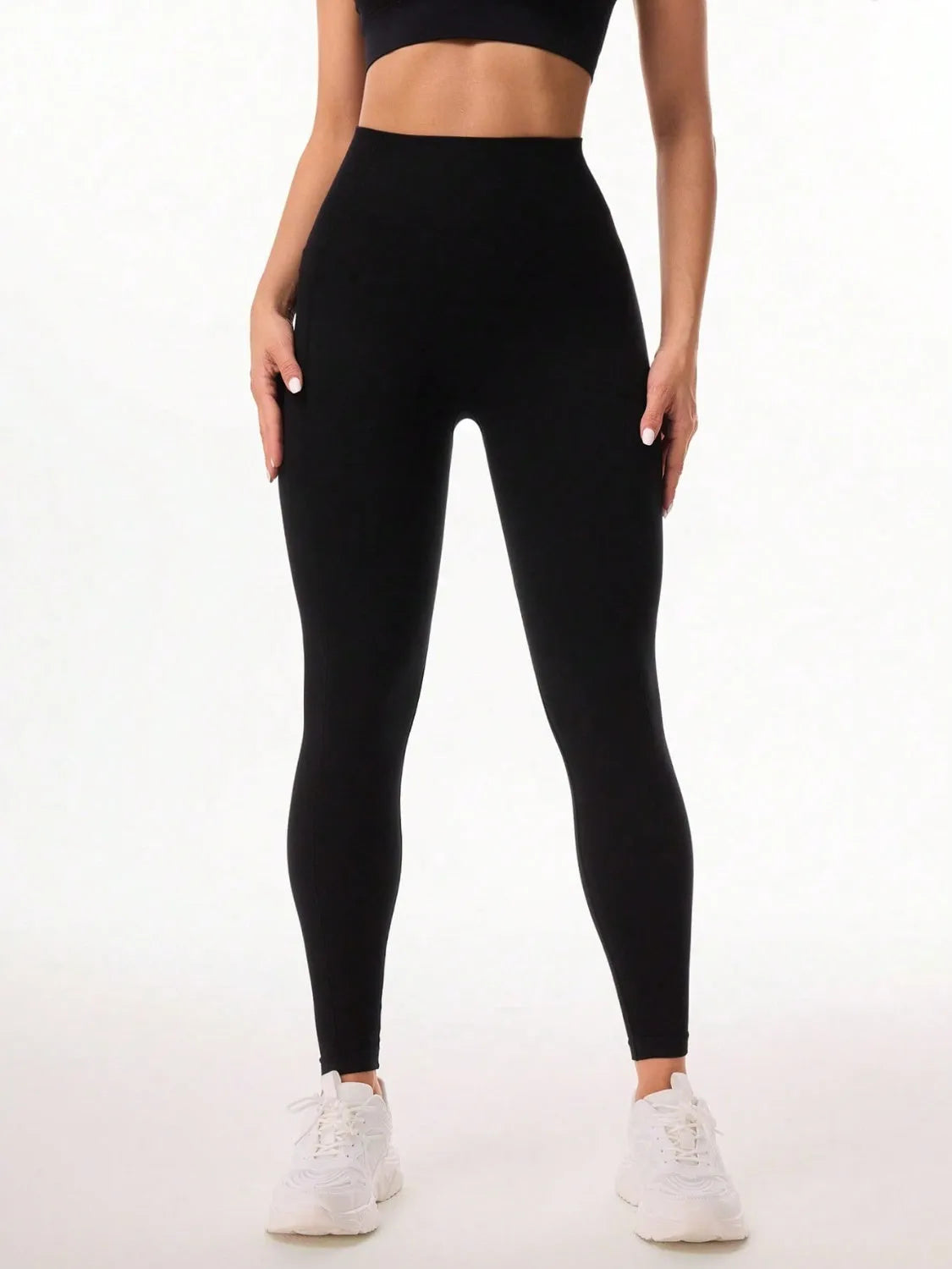 Pocketed High Waist Active Leggings - Wellen Fashion