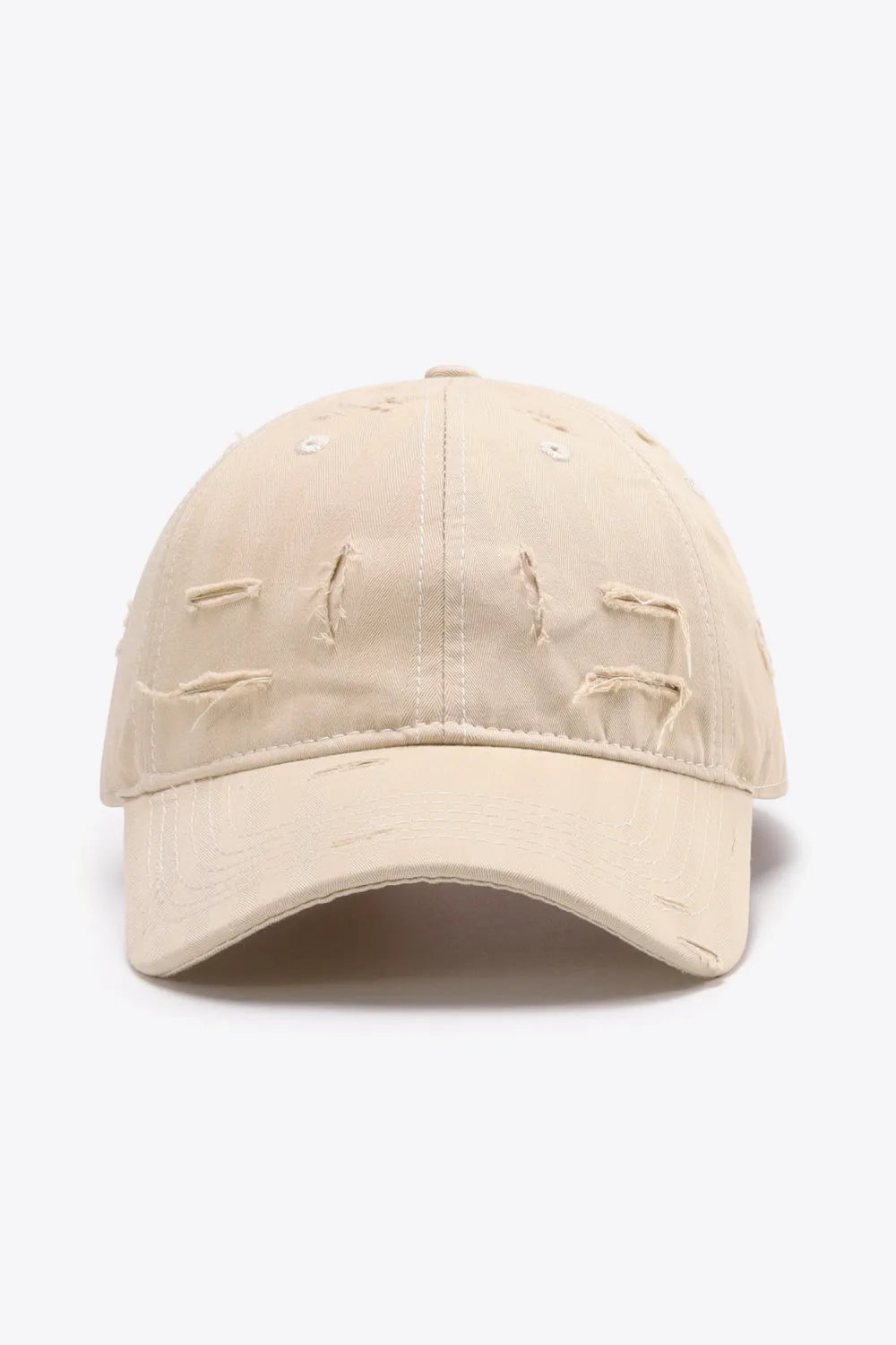 Distressed Adjustable Baseball Cap - Wellen Fashion