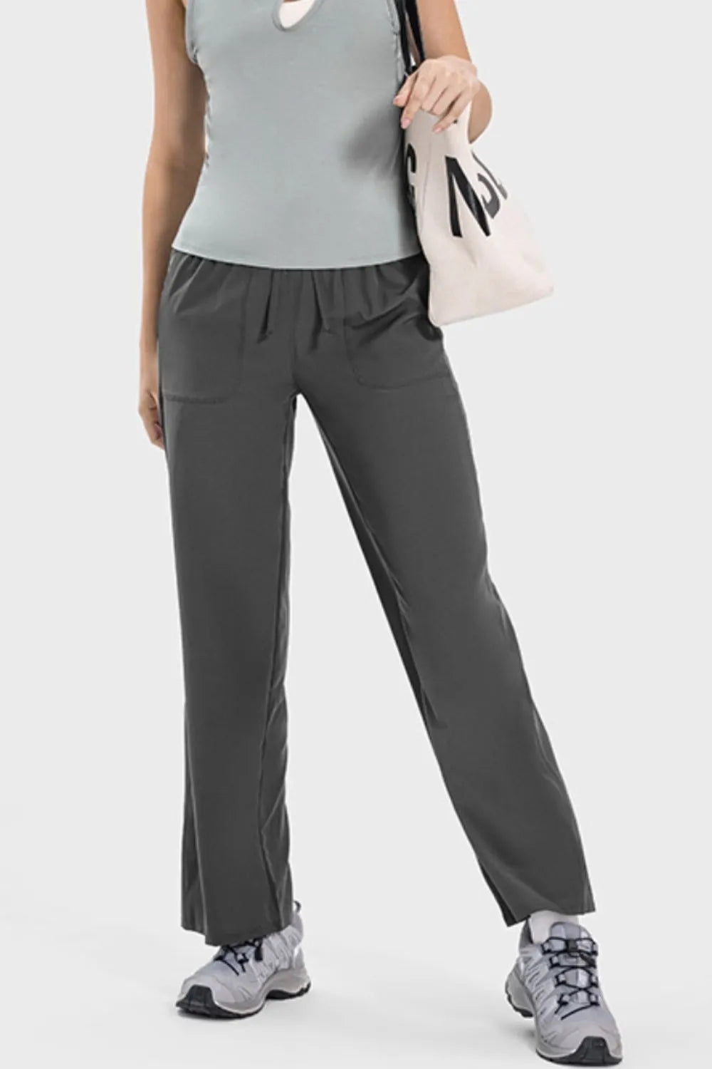 Millennia Drawstring Pocketed Active Pants - Wellen Fashion