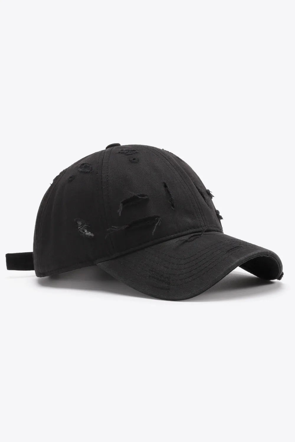 Distressed Adjustable Baseball Cap - Wellen Fashion