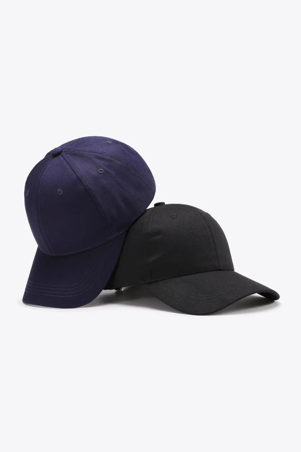 Plain Adjustable Cotton Baseball Cap - Wellen Fashion