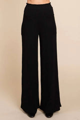 Culture Code Full Size High Waist Wide Leg Pants - Wellen Fashion