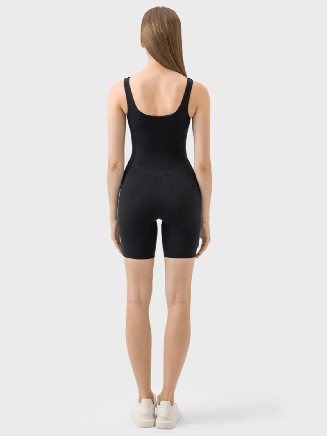 Millennia Wide Strap Active Romper - Wellen Fashion