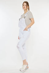 Kancan Distressed Skinny Denim Overalls - Wellen Fashion