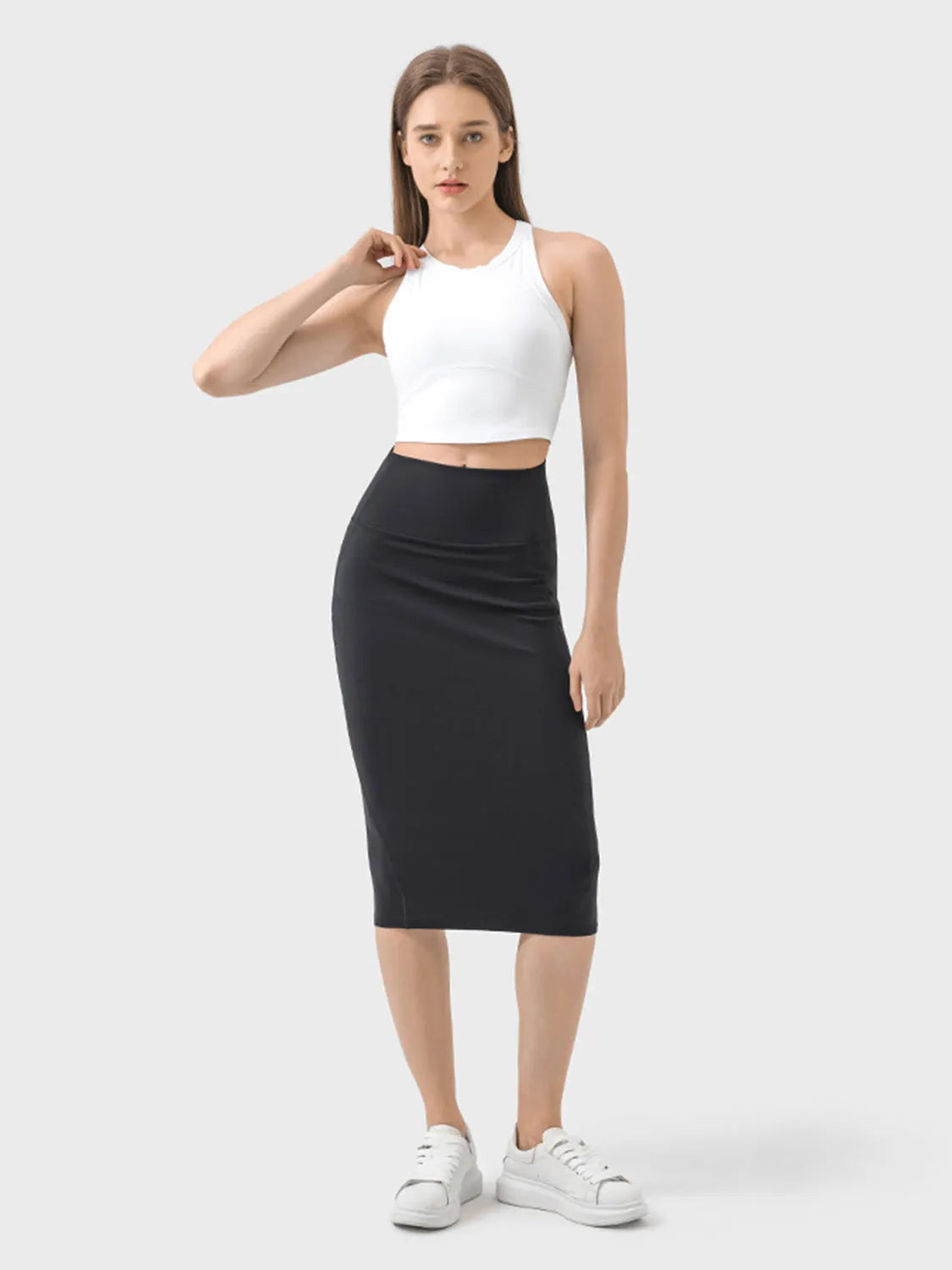 Millennia Slit Wrap Active Skirt - Wellen Fashion