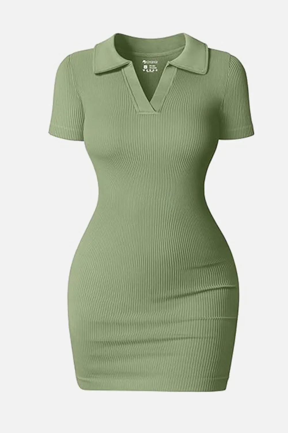 Johnny Collar Short Sleeve Active Dress - Wellen Fashion