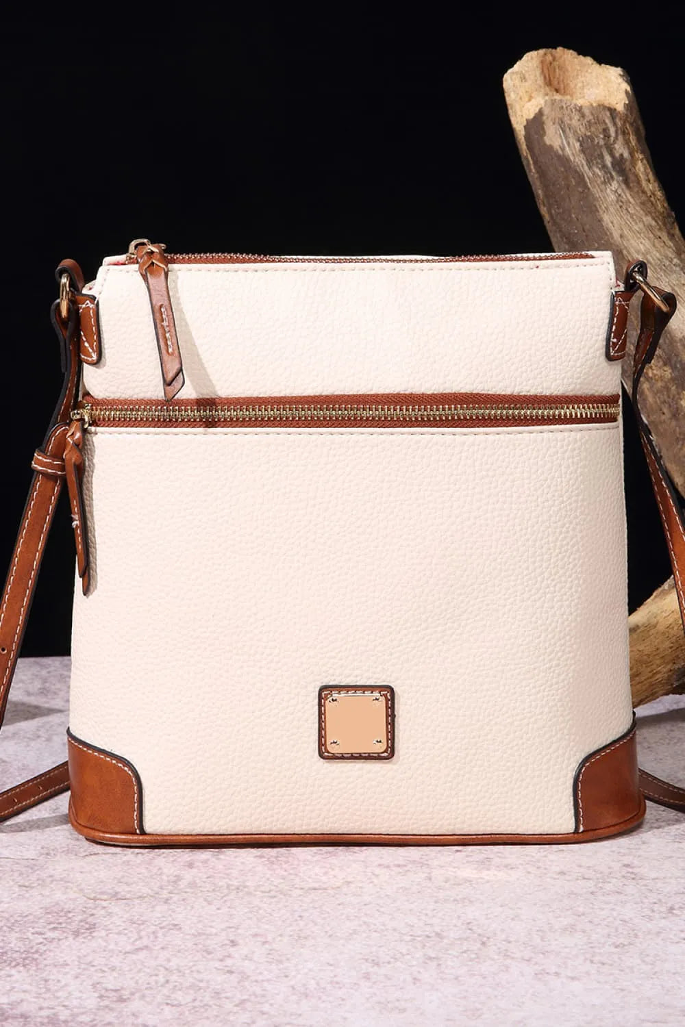 PU Leather Crossbody Bag - Wellen Fashion