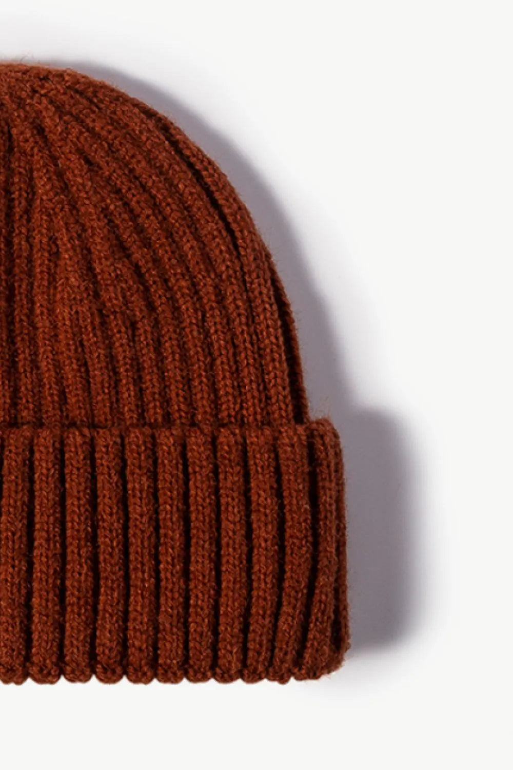 Rib-Knit Cuff Beanie - Wellen Fashion