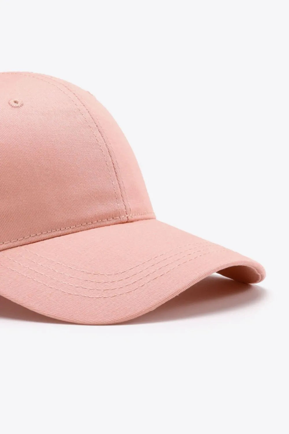 Plain Adjustable Cotton Baseball Cap - Wellen Fashion