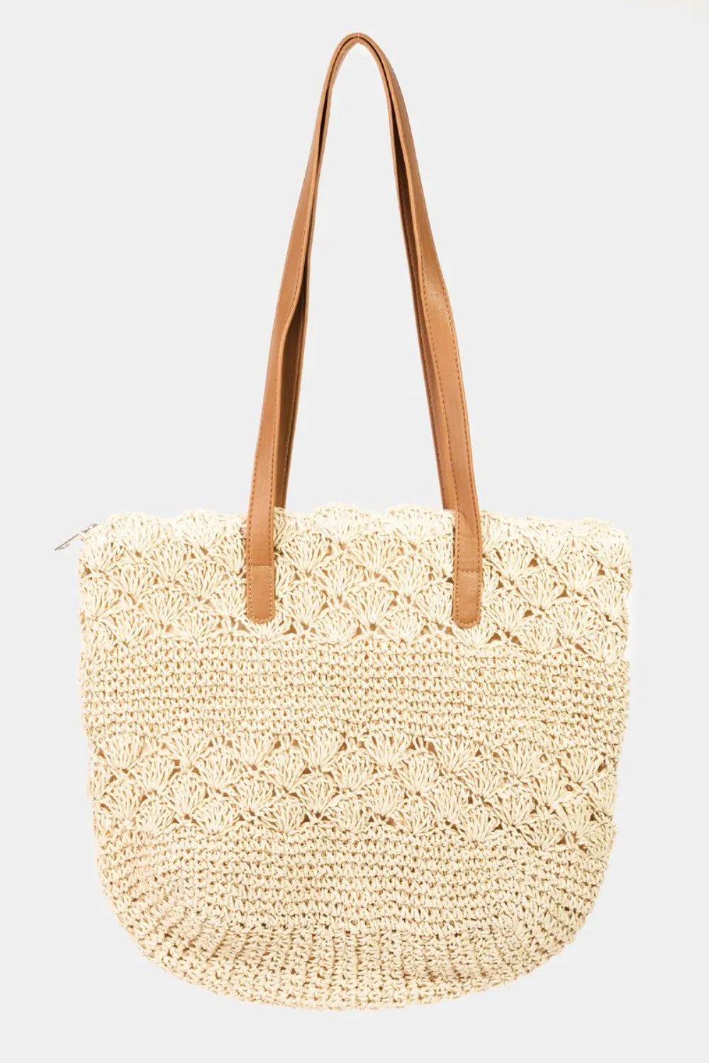 Fame Straw Braided Tote Bag - Wellen Fashion