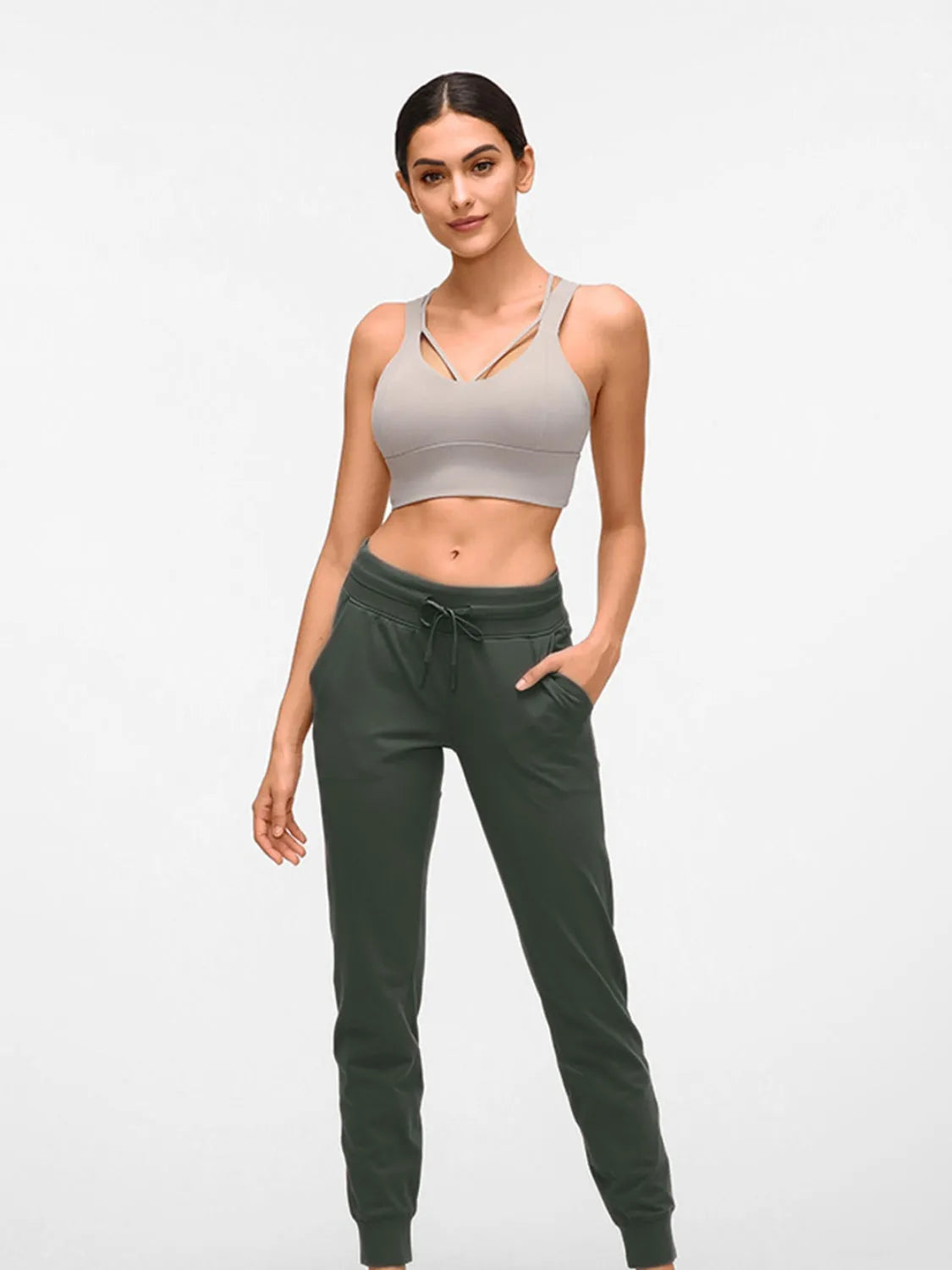 Millennia Double Take Tied Joggers with Pockets - Wellen Fashion