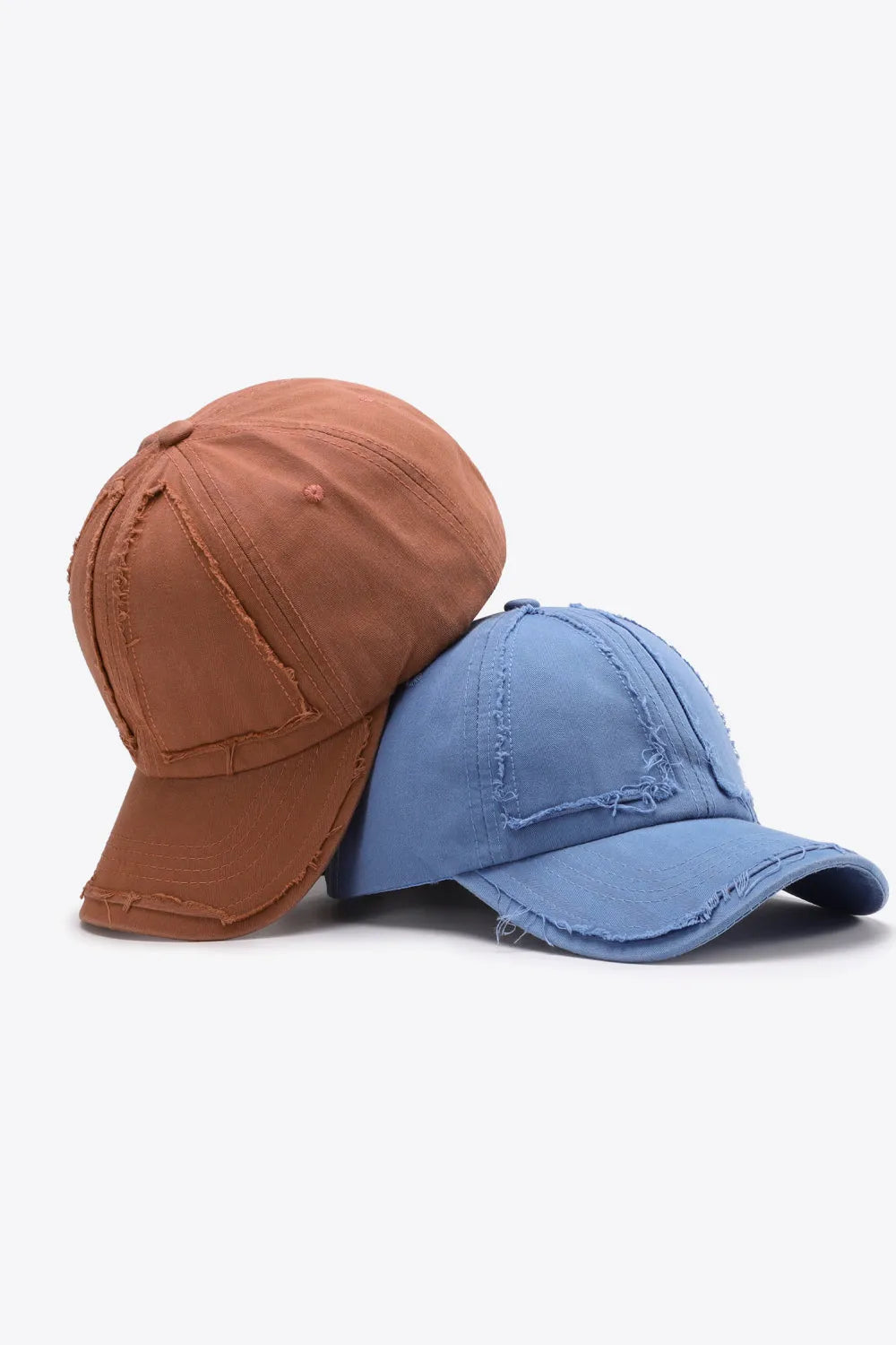 Distressed Adjustable Baseball Cap - Wellen Fashion