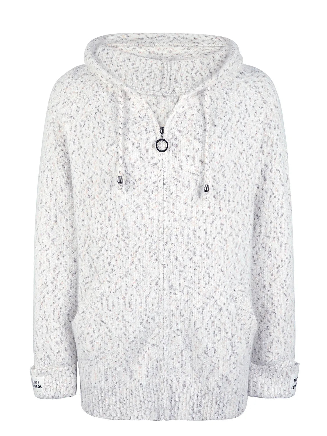 Zip-Up Hooded Sweater - Wellen Fashion