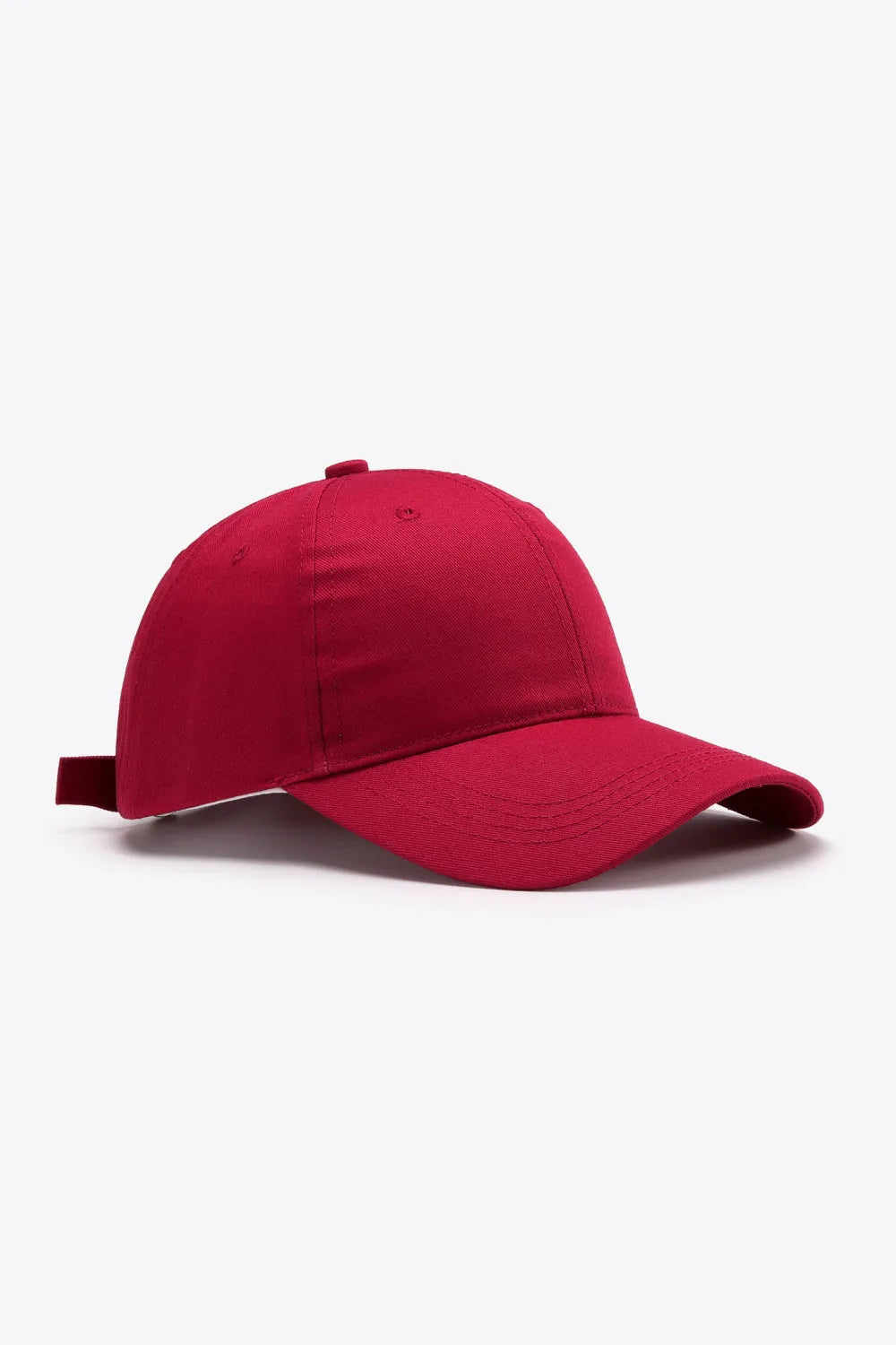 Plain Adjustable Cotton Baseball Cap - Wellen Fashion