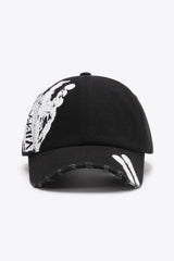 VIBRA Graphic Distressed Adjustable Baseball Cap - Wellen Fashion