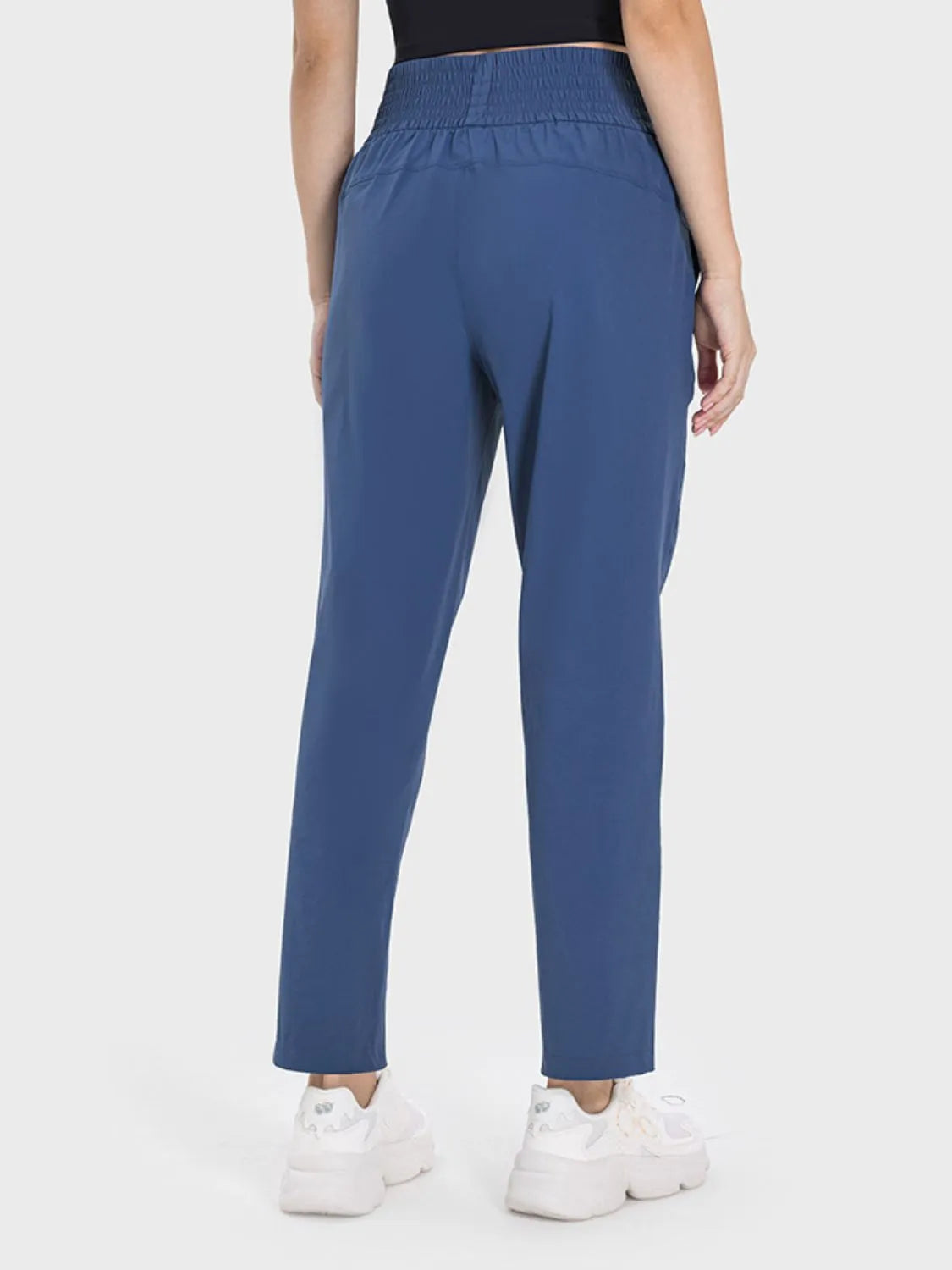 Millennia Pocketed High Waist Active Pants - Wellen Fashion