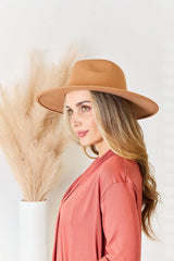 Fame Flat Brim Fedora Fashion Hat - Wellen Fashion