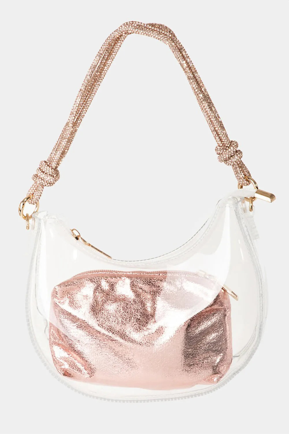 Fame Clear See Through Baguette Bag - Wellen Fashion