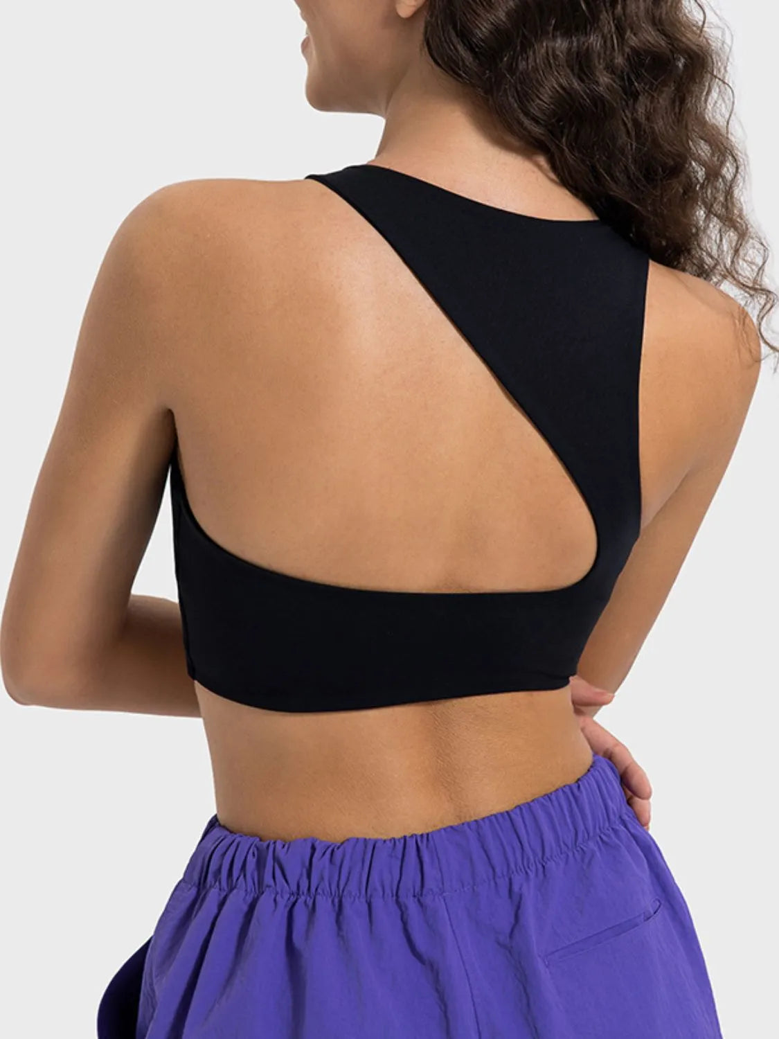 Millennia Cutout Round Neck Active Tank - Wellen Fashion