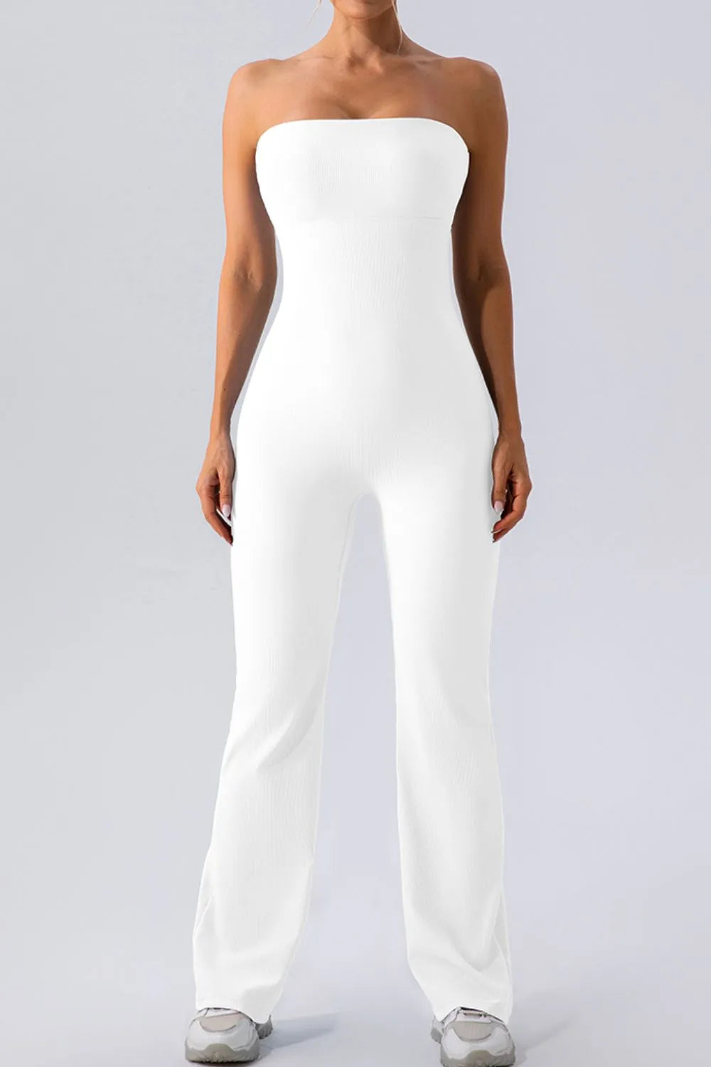 Sleeveless Straight Active Jumpsuit - Wellen Fashion