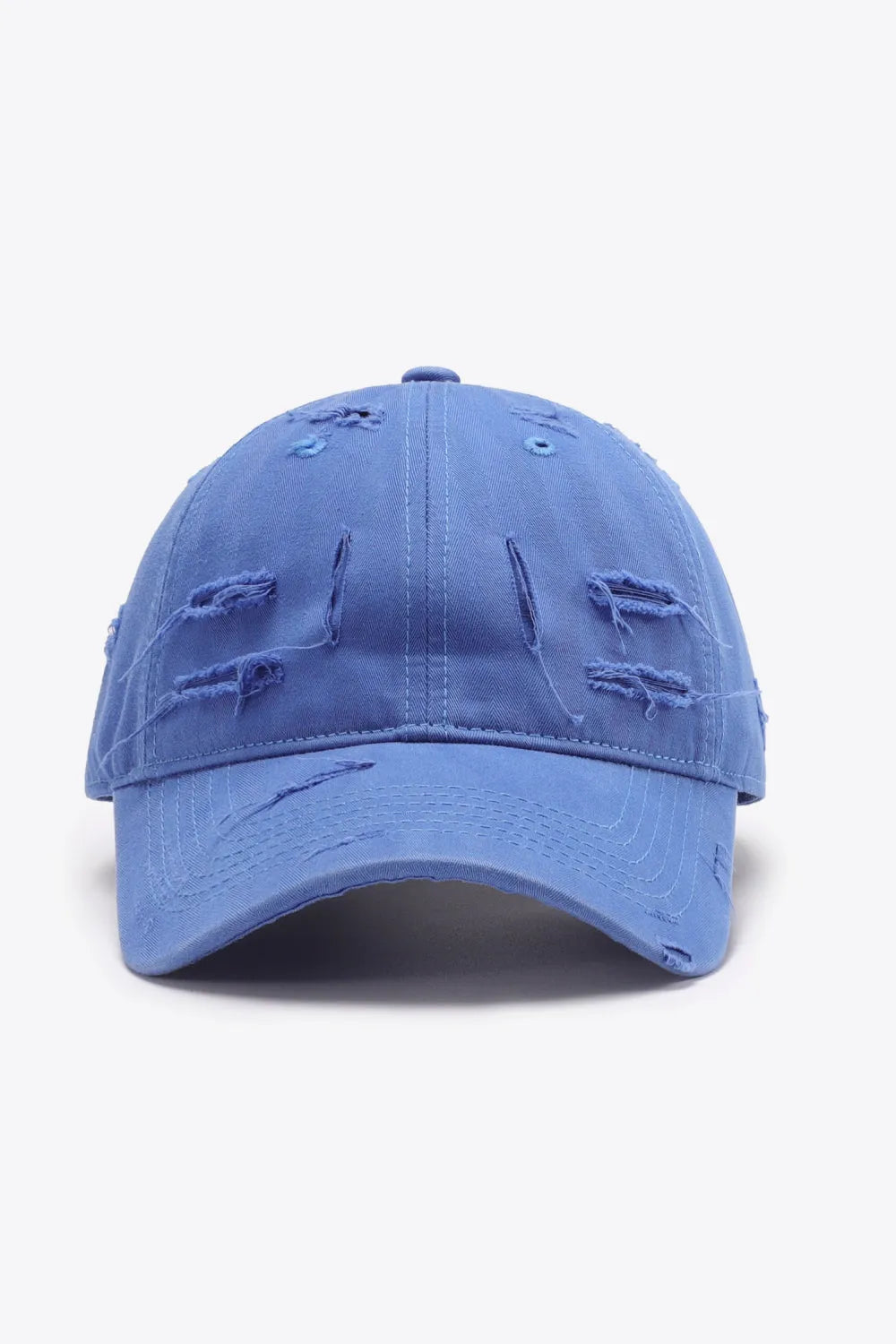 Distressed Adjustable Baseball Cap - Wellen Fashion