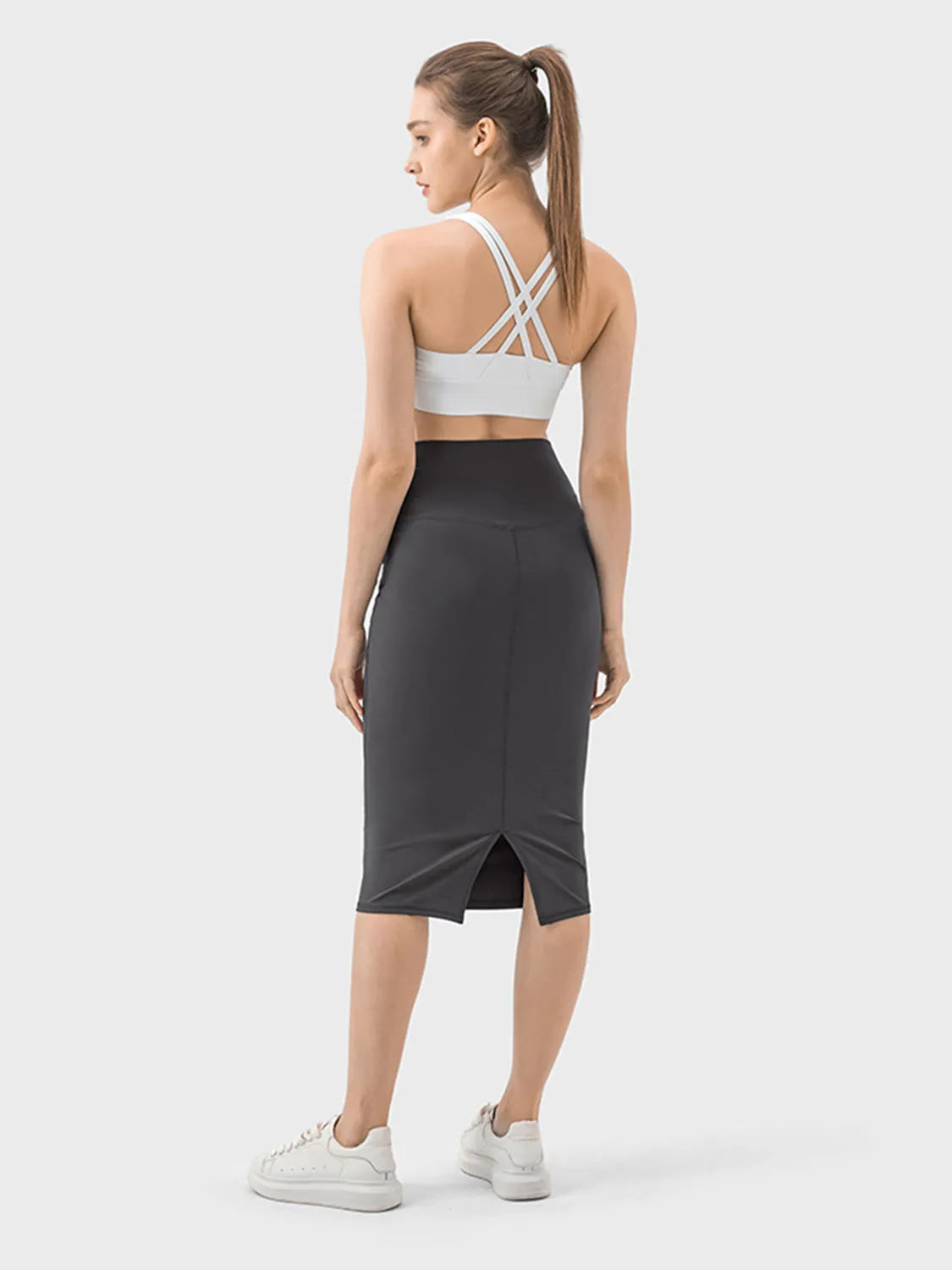 Millennia Slit Wrap Active Skirt - Wellen Fashion