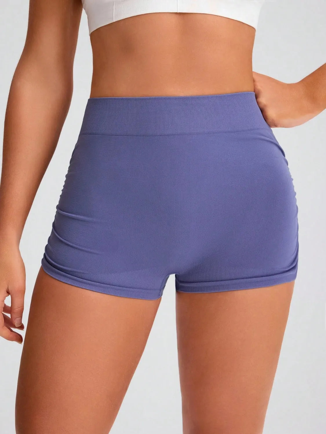 Elastic Waist Active Shorts - Wellen Fashion