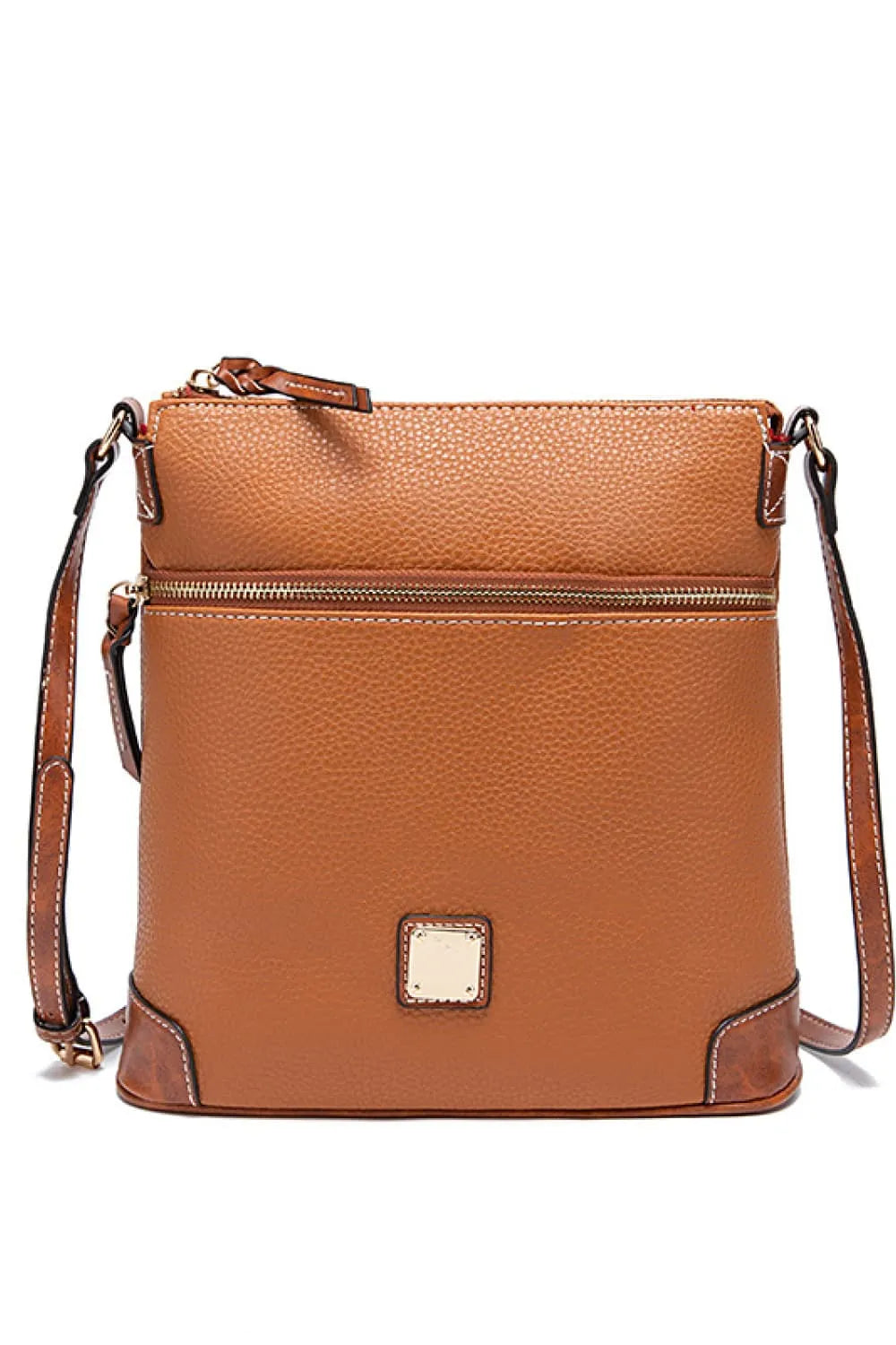 PU Leather Crossbody Bag - Wellen Fashion