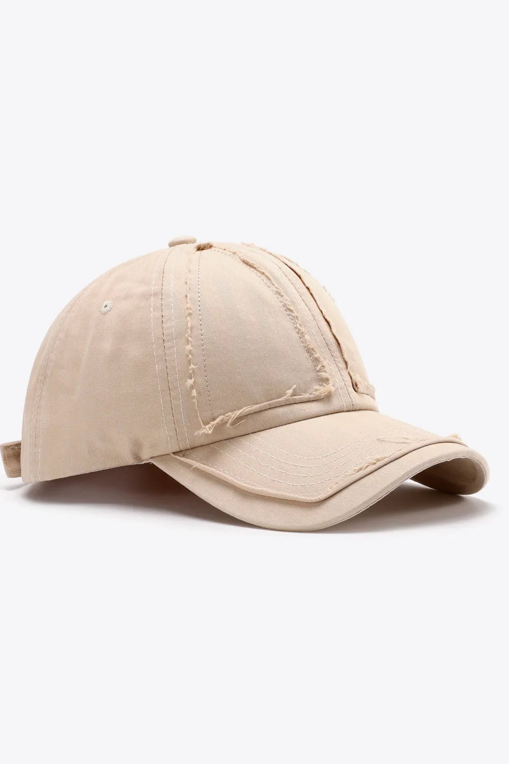 Distressed Adjustable Baseball Cap - Wellen Fashion