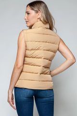 Snobbish Zip Up Turtleneck Vest with Pockets - Wellen Fashion