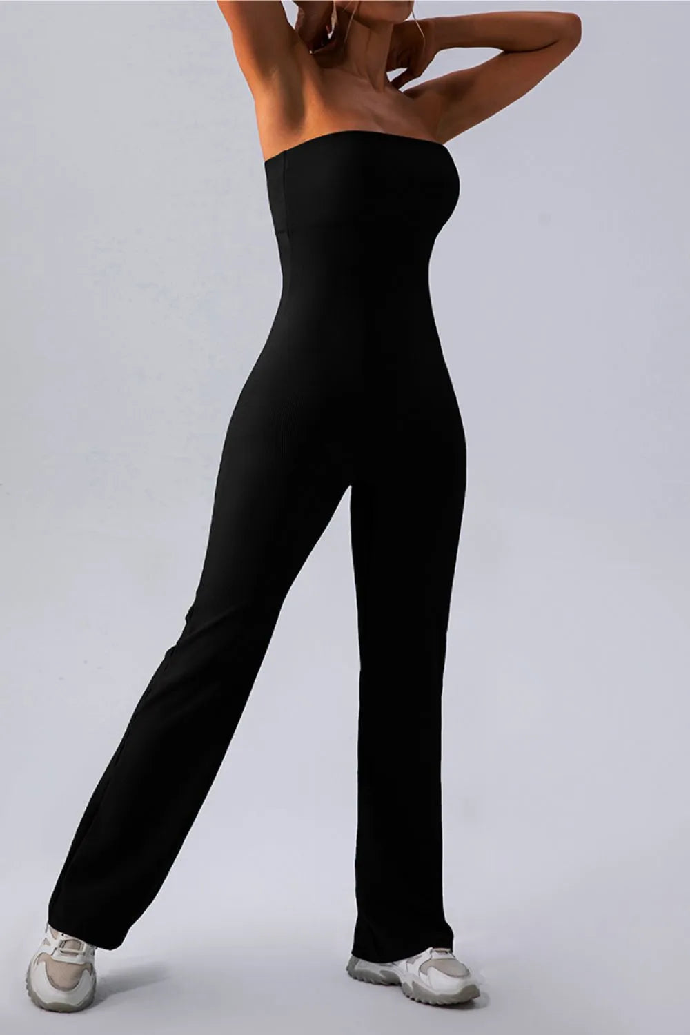 Sleeveless Straight Active Jumpsuit - Wellen Fashion