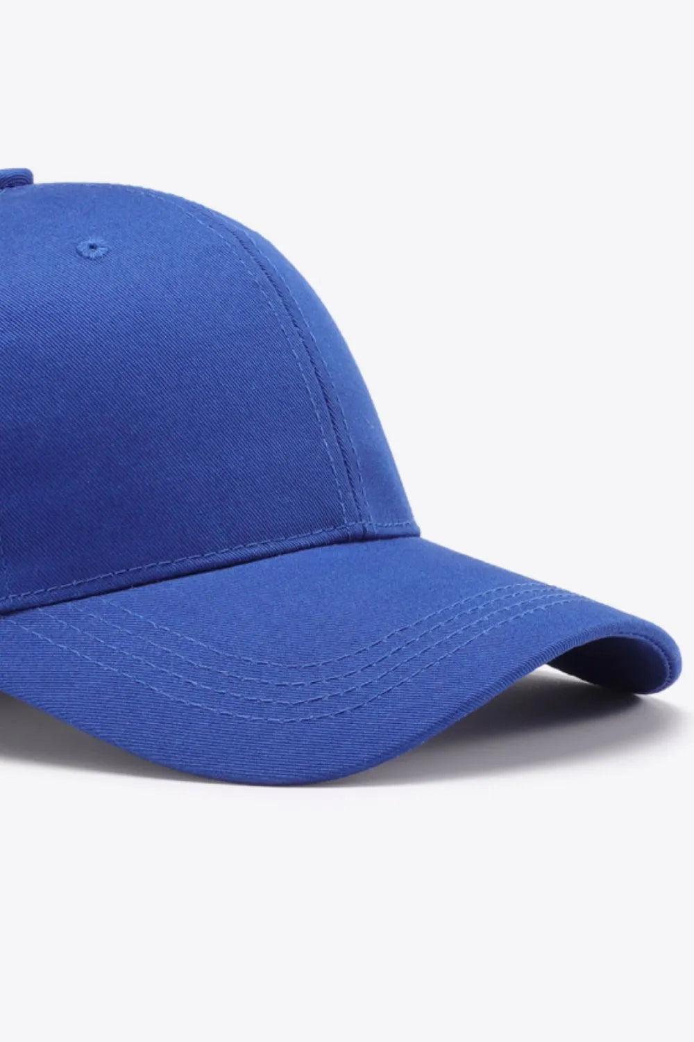 Plain Adjustable Cotton Baseball Cap - Wellen Fashion