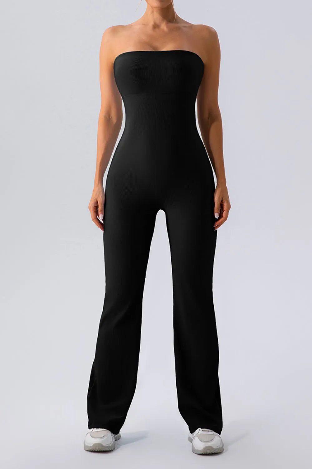 Sleeveless Straight Active Jumpsuit - Wellen Fashion