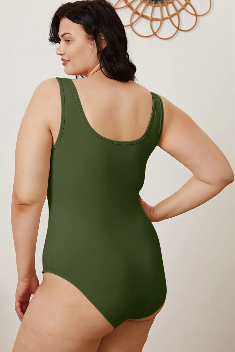 Basic Bae Full Size Square Neck Sleeveless Bodysuit - Wellen Fashion