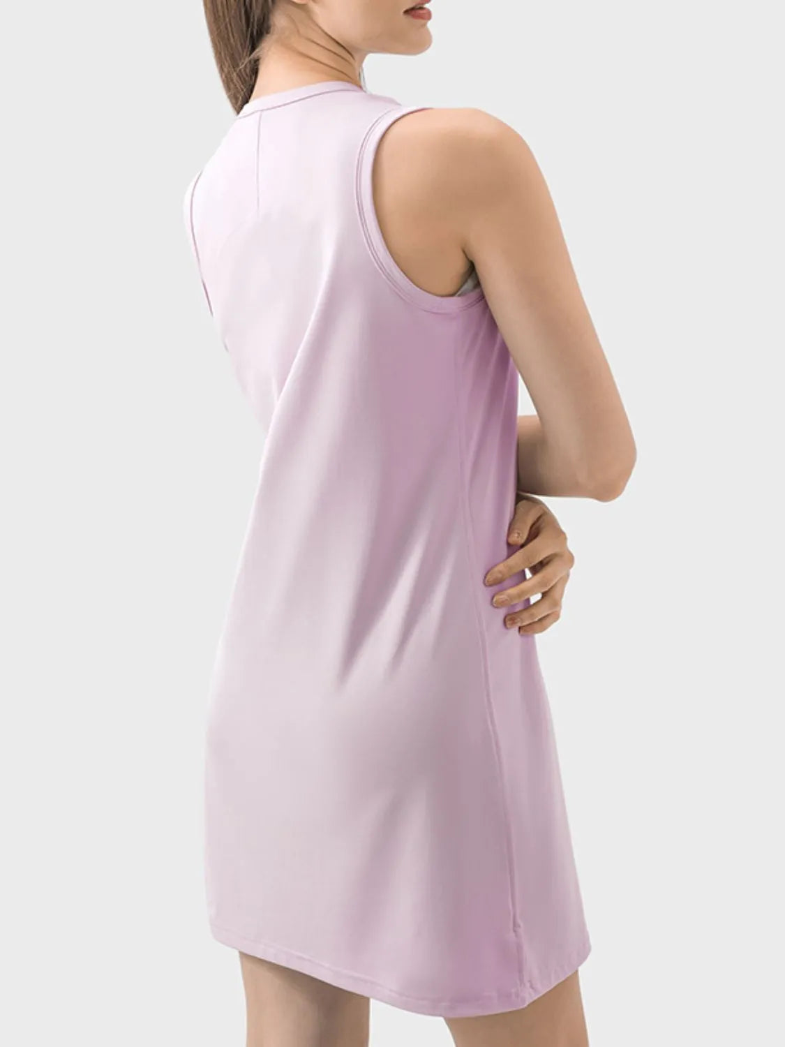 Millennia Round Neck Sleeveless Active Dress - Wellen Fashion