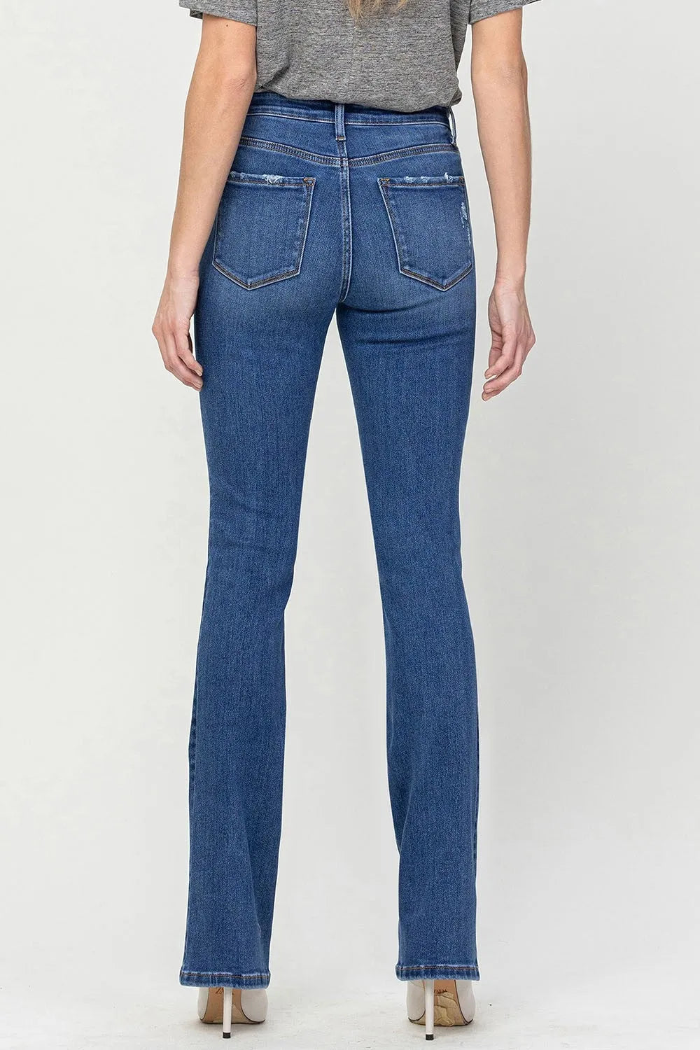 Vervet by Flying Monkey High Waist Bootcut Jeans - Wellen Fashion