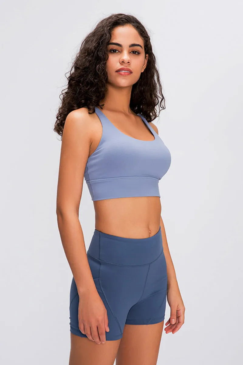 Millennia Double X Sports Bra - Basic Colors - Wellen Fashion